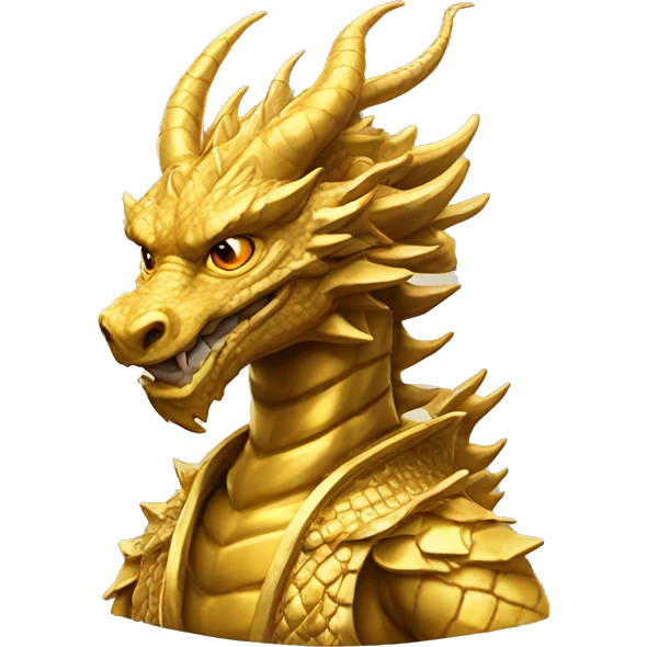 Golden dragon god￼ emoji