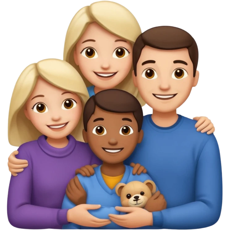 Happy family emoji