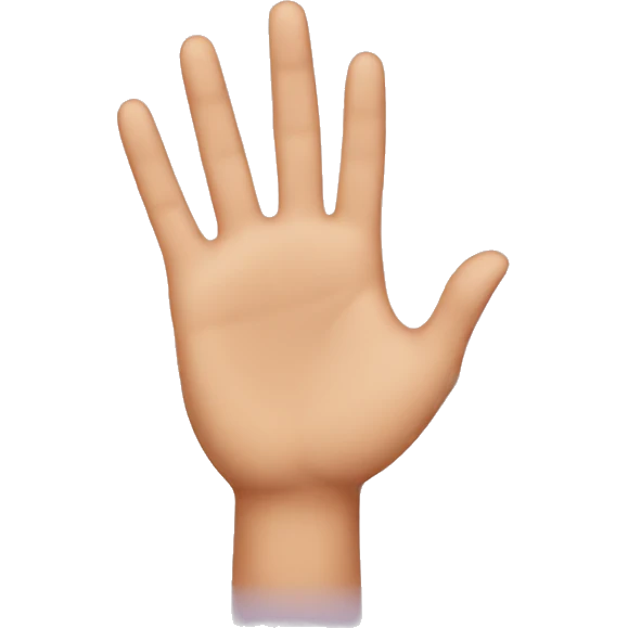 Glee hand emoji