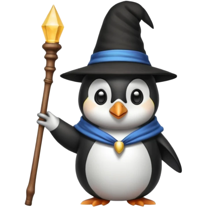Penguin Wizard emoji