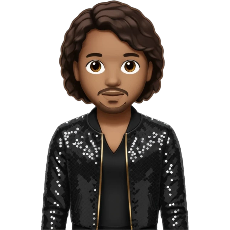 Avant, R&B Singer (b.1978) with dark brown hair, black sequin outfit emoji