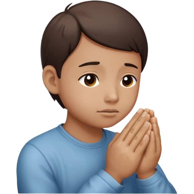sweat face with praying emoji super realistic emoji