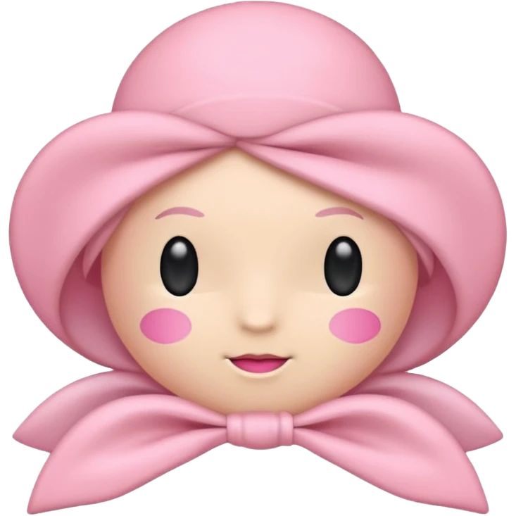 Quiero un lazo de color rosa pastel  emoji