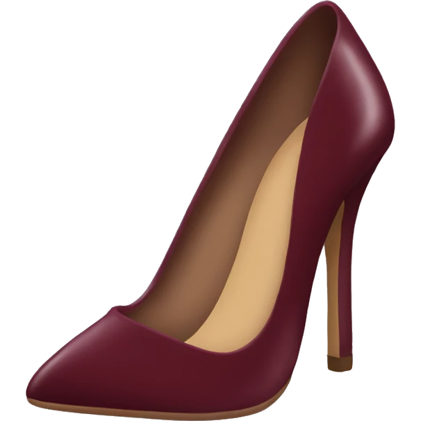 Burgundy high heels ￼ emoji