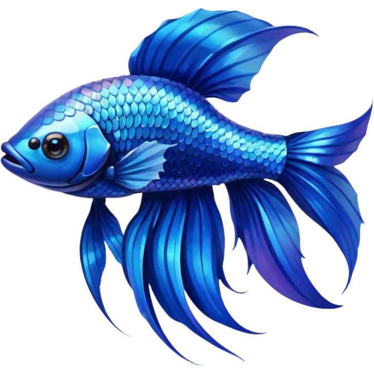Blue Betta Fish emoji