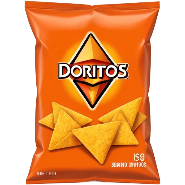 snack Doritos brand, packaging emoji