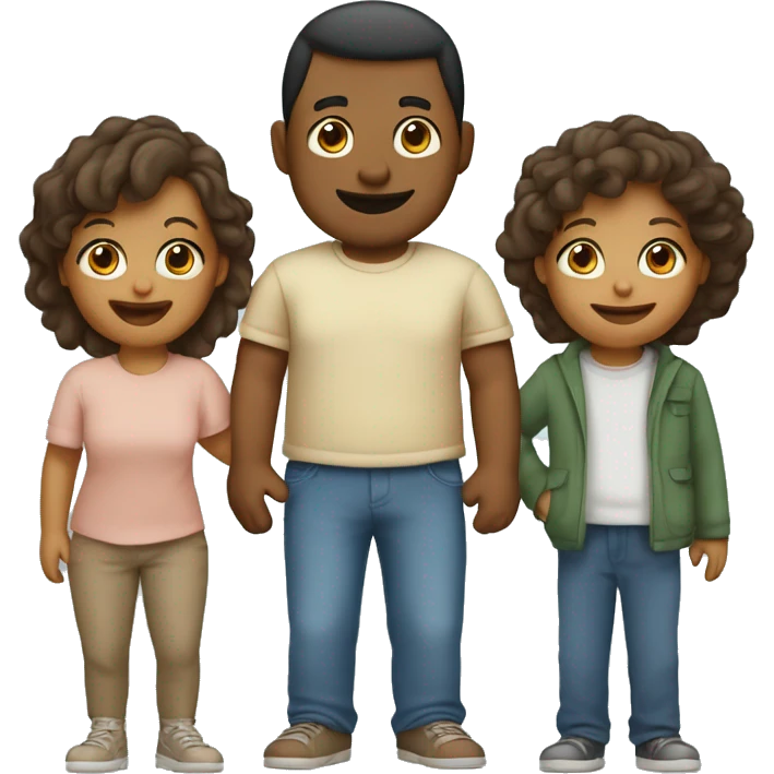 family 6, 1 mom, 1 dad, 1 older brother, 1 sister, 1 boy and 1 baby boy emoji