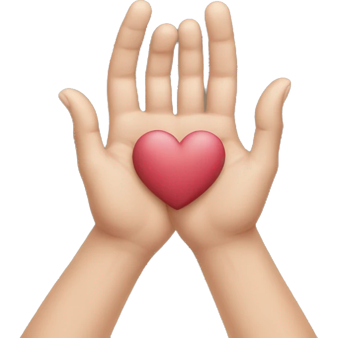 hands forming a heart emoji