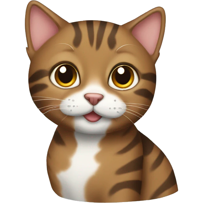 Brown tabby cat emoji
