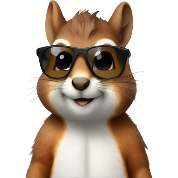 squirrel with sunglasses emoji