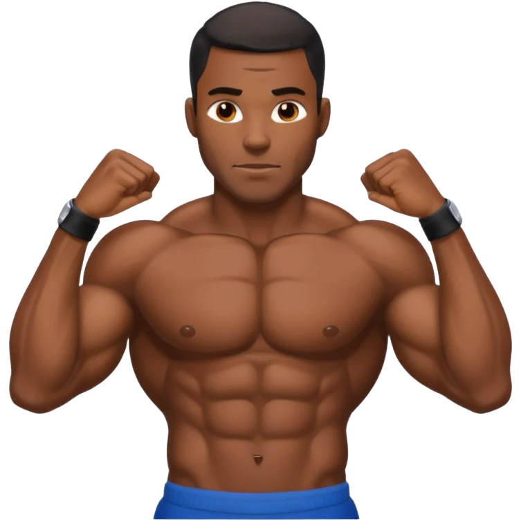 Naked black man emoji