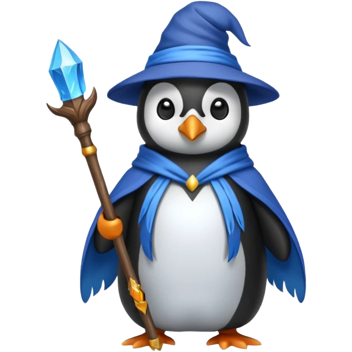 Penguin Wizard emoji