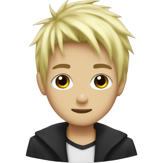 bleach hair boy emoji