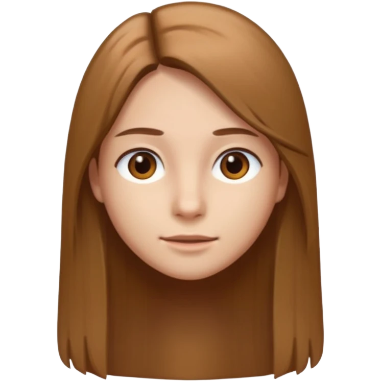 30 yr light brown hair long straight hair, brown eyes emoji