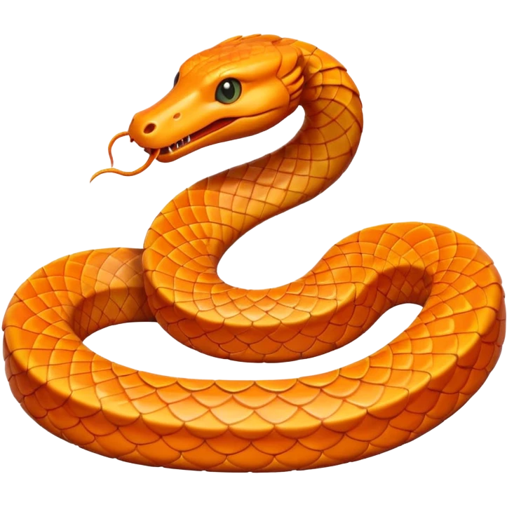 Serpent orange emoji
