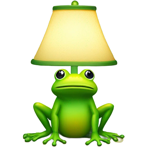 Frog lamp  emoji