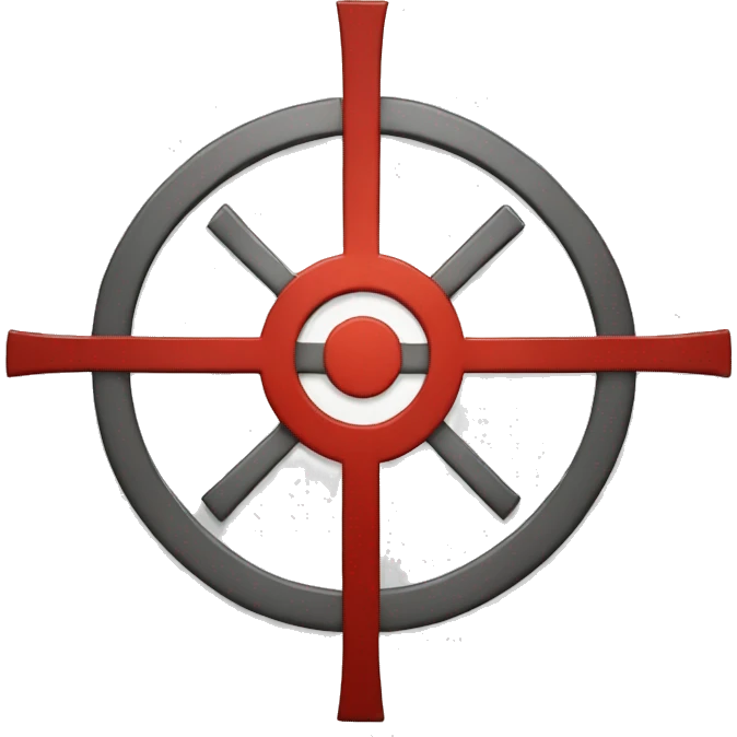 RED CROSSHAIR emoji