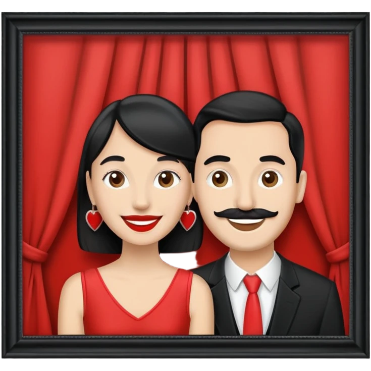 Cute London photo booth  emoji