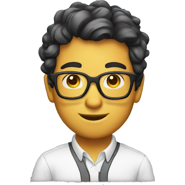 cute nerd emoji