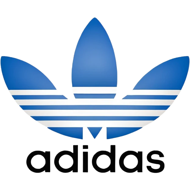 Adidas logo white three lines emoji