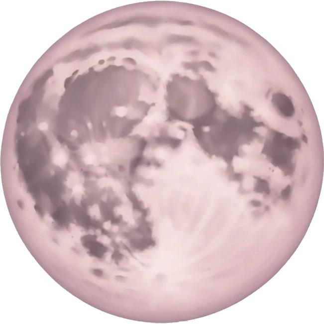 pastel pink moon emoji