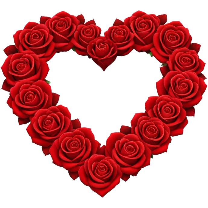 Heart of roses emoji