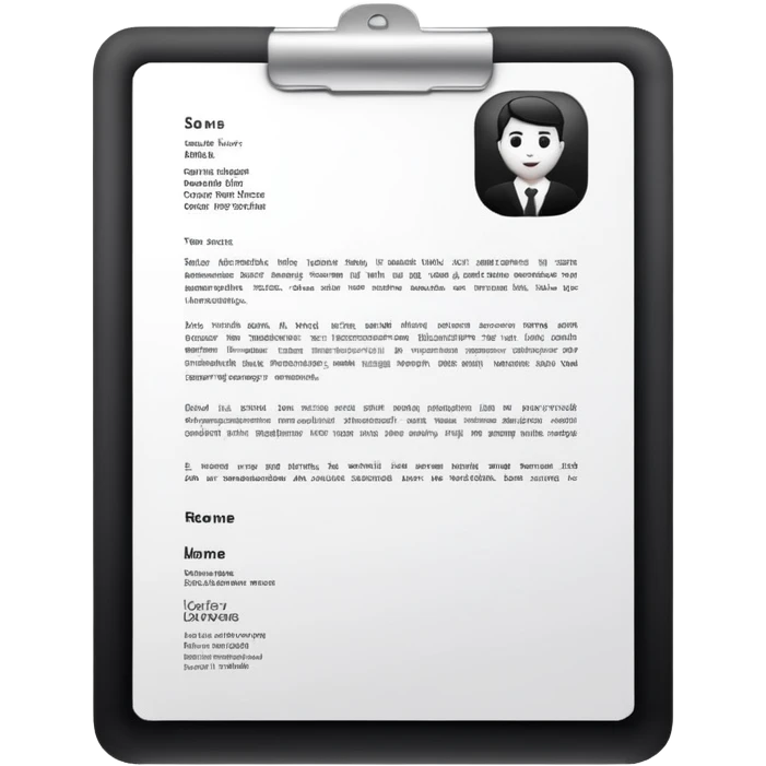 resume letter emoji