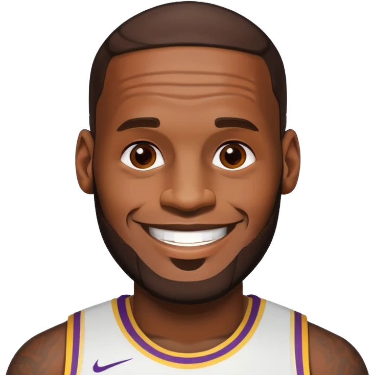 LeBron James smiling emoji