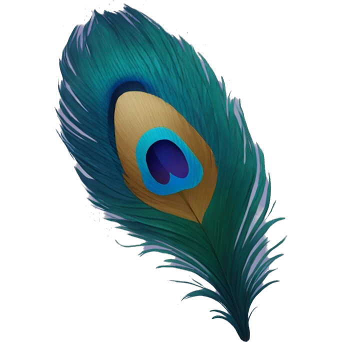 peacock feather emoji