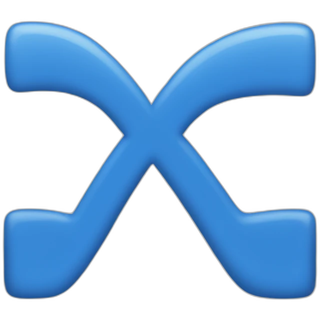 blue equal sign emoji