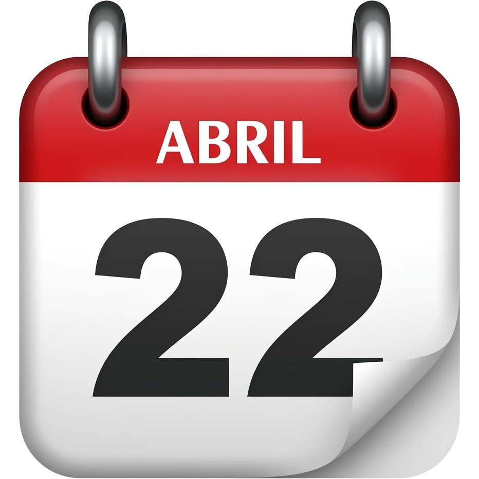 Calendar with April 2nd emoji