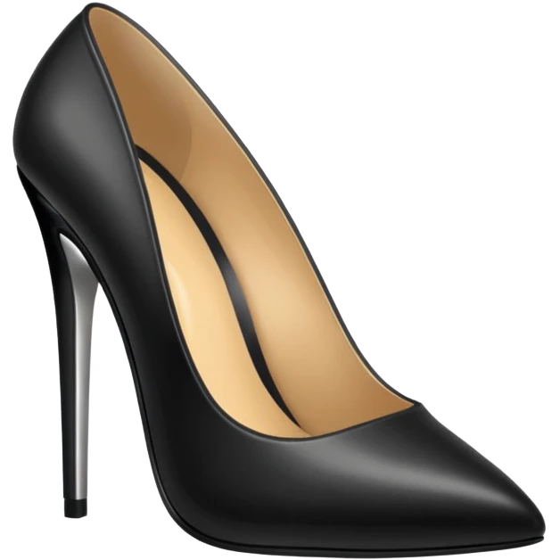 black high heels emoji