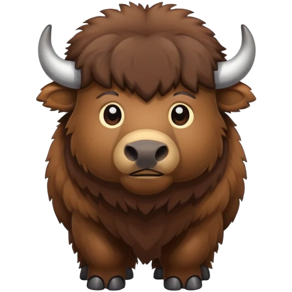bison cute emoji