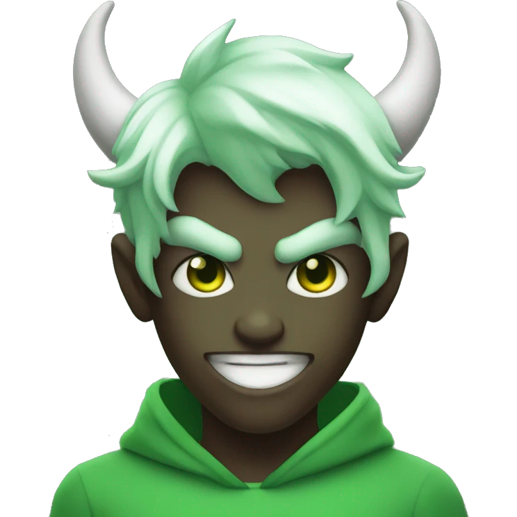 demon boy in green emoji