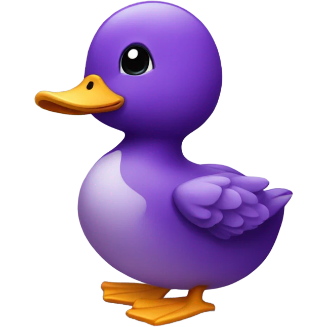 Purple duck emoji