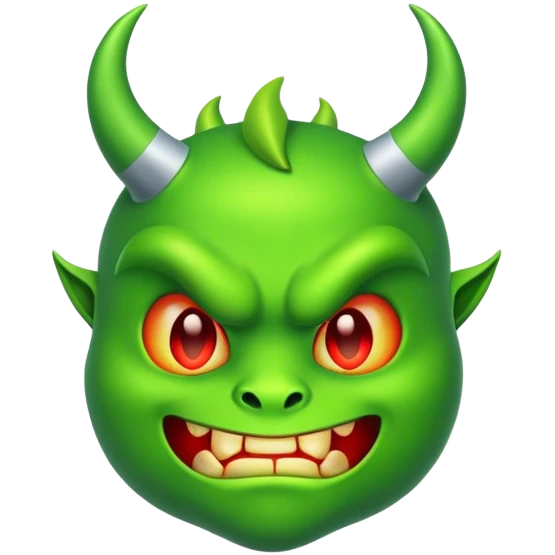 Devil green emoji