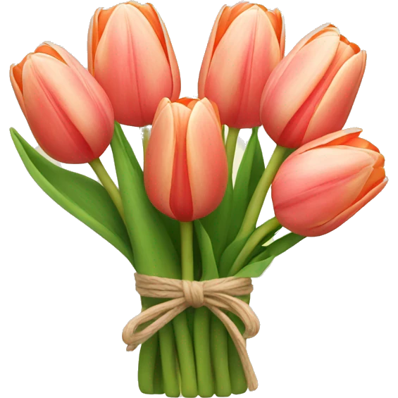 Tulip bouquet emoji