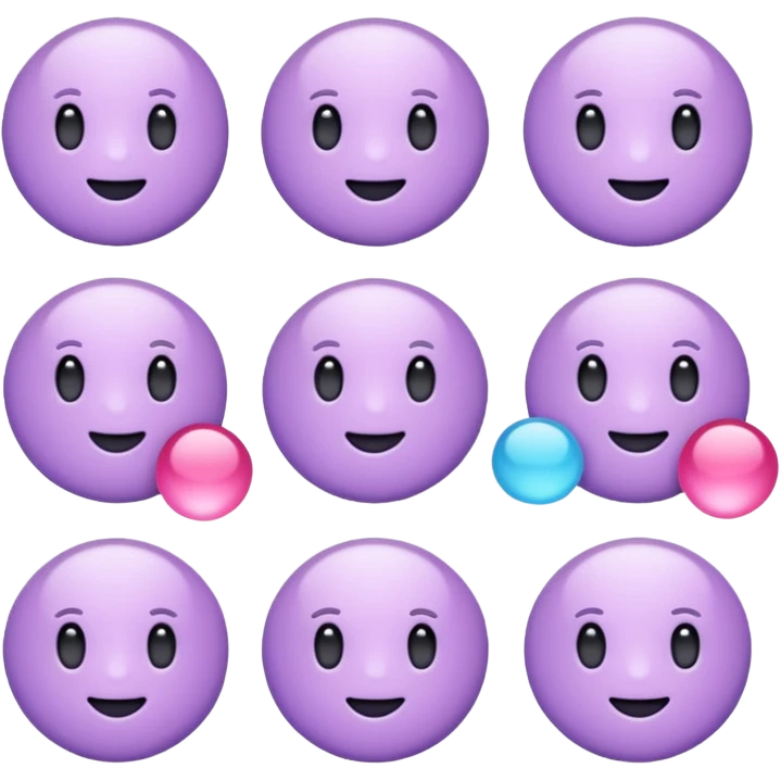 aesthetic pastel purple items emoji