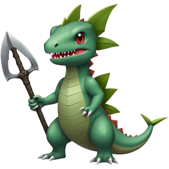 Larvitar-Axew-hybrid-Fakémon-creature (full body) emoji