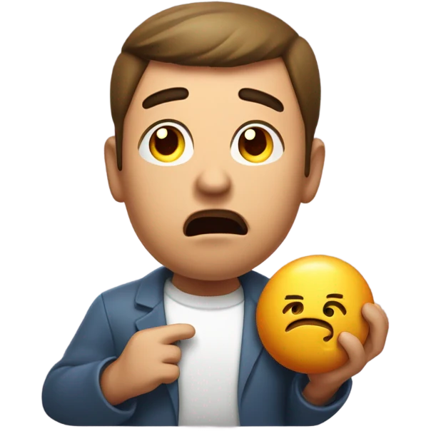 Farting man emoji