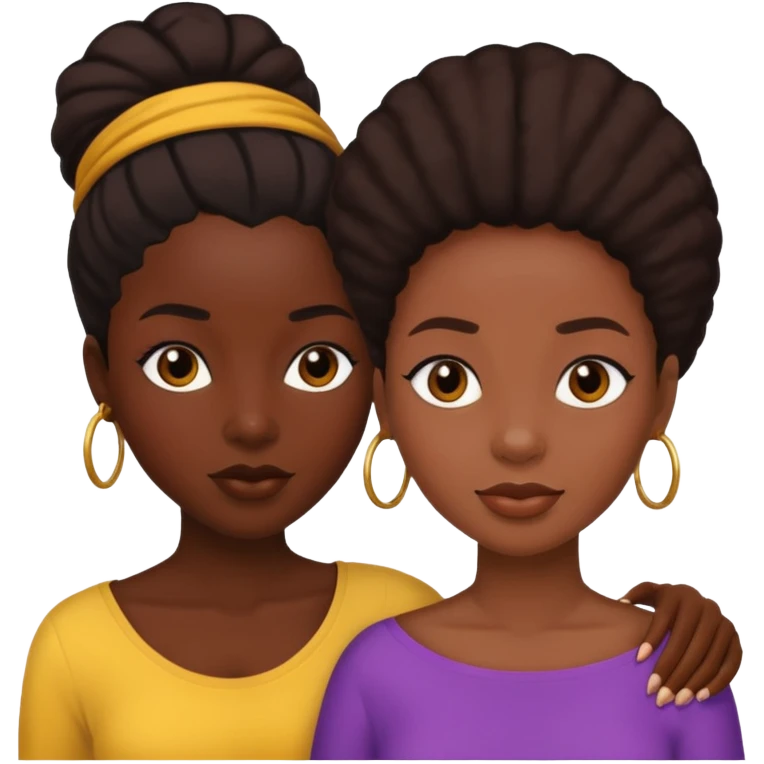 Ma meilleur amie et moi (femme) africaine  emoji