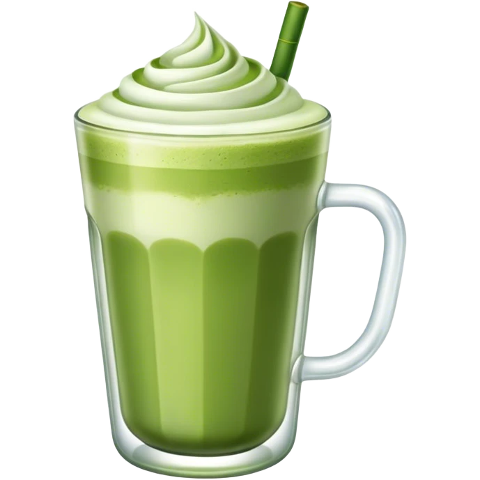 glass of matcha latte emoji