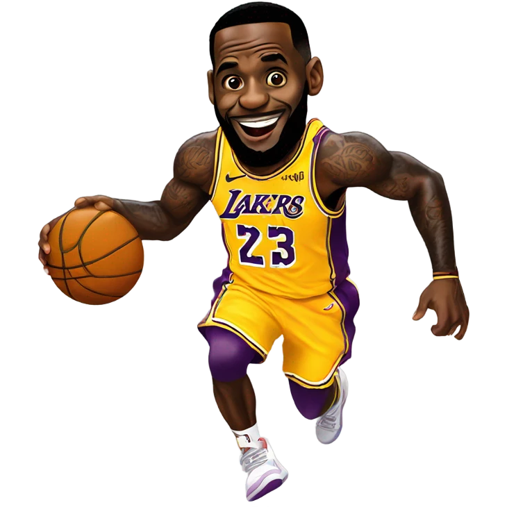 lebron james dunking  emoji