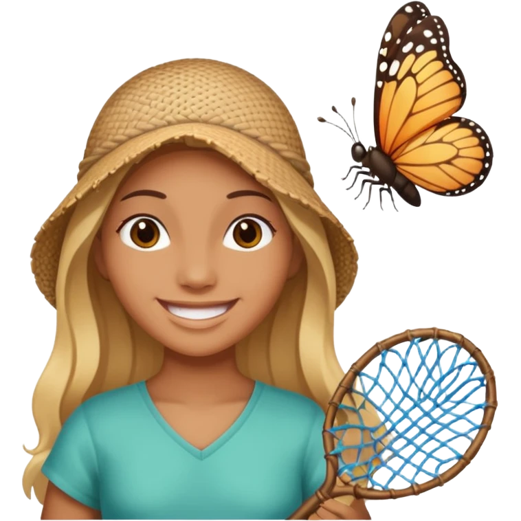 butterfly catcher emoji