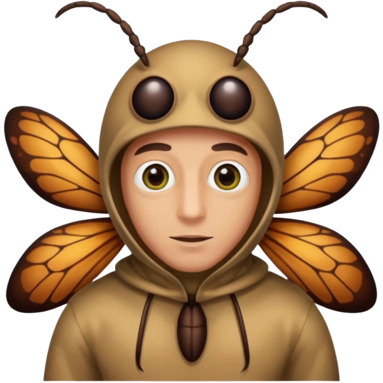 insect costumed man emoji