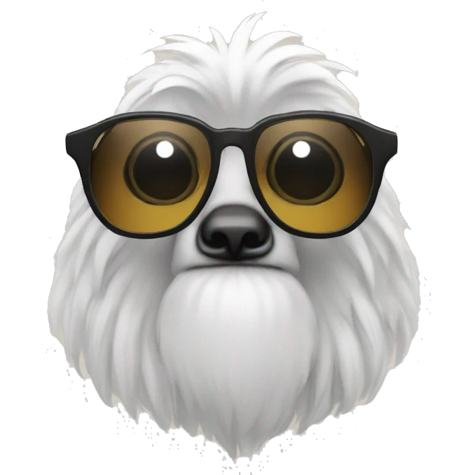 Lémurien avec lunettes de soleil emoji