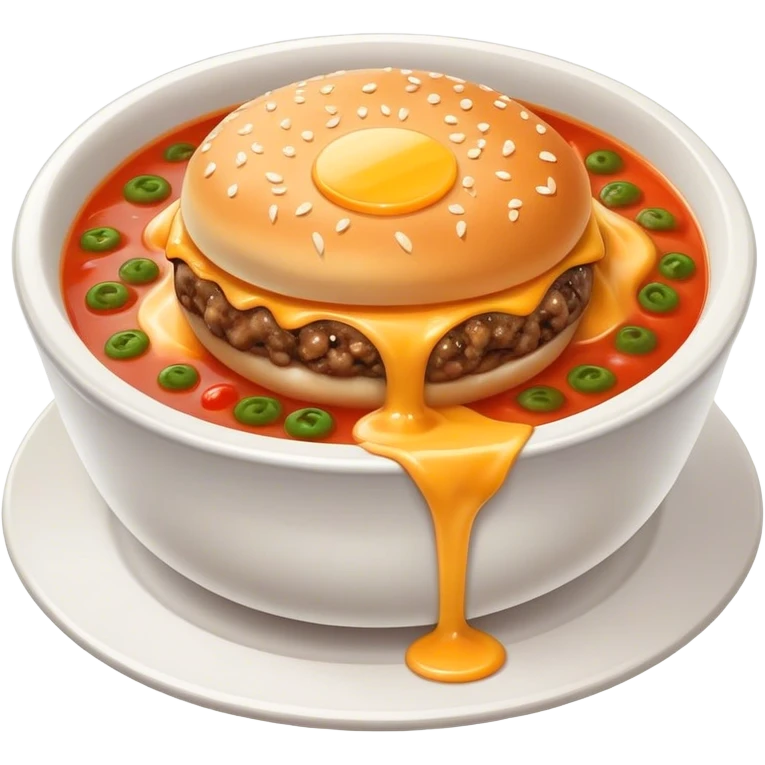 Burger soup  emoji
