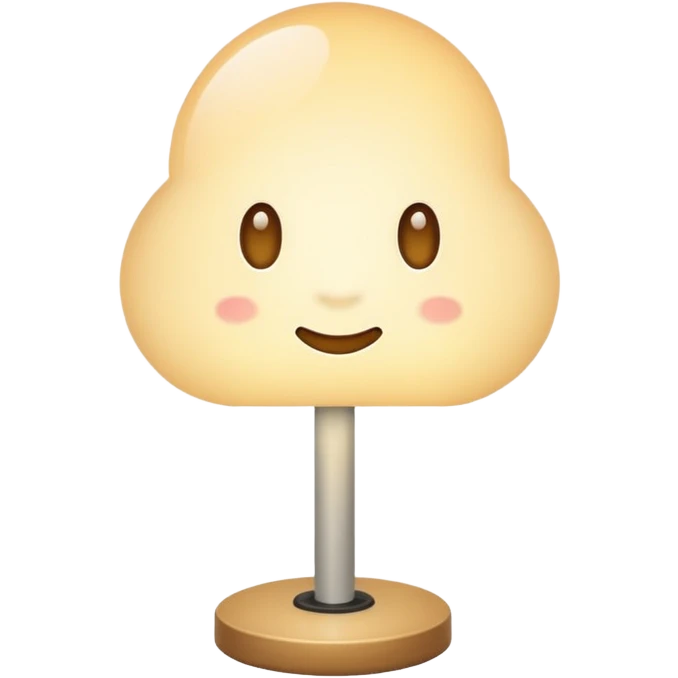 Beige light with stand  emoji