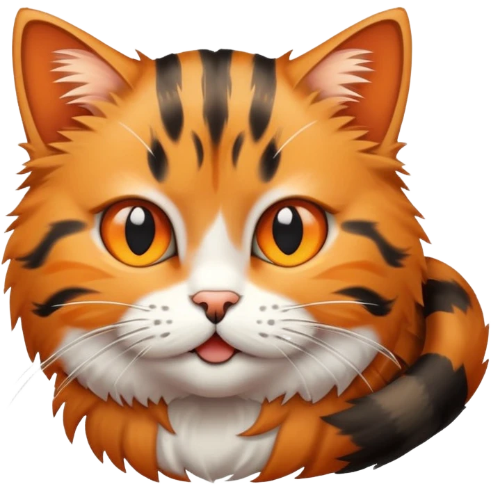 Tabby cat playing emoji