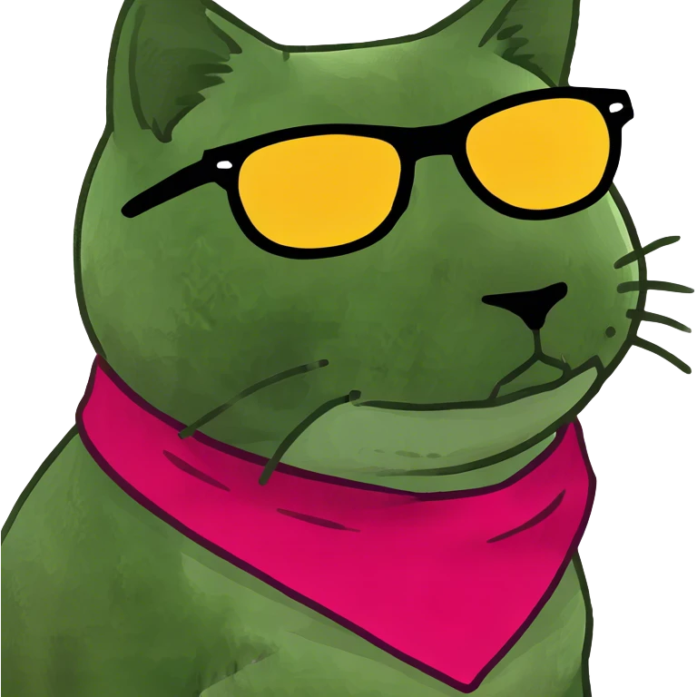 Cat with sunglasses emoji